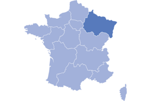 carte de la région Grand Est