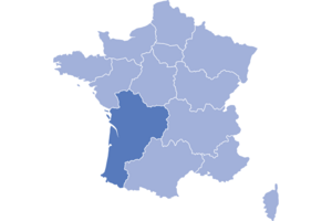 Carte de la région Nouvelle Aquitaine