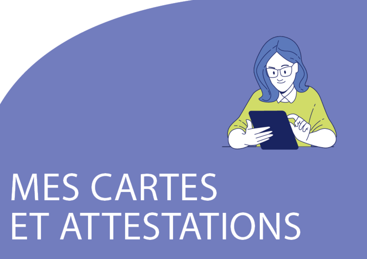 "Mes cartes et attestations"
