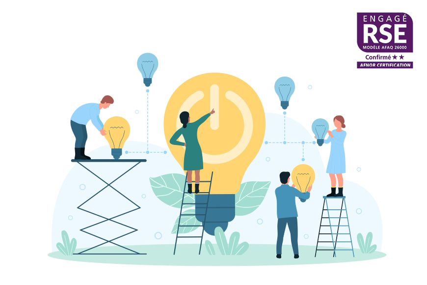 image montrant de la collaboration et du travail d'équipe